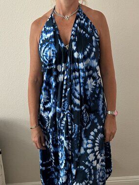 RR Hawaii Resort Tie Dye Maxi Dress